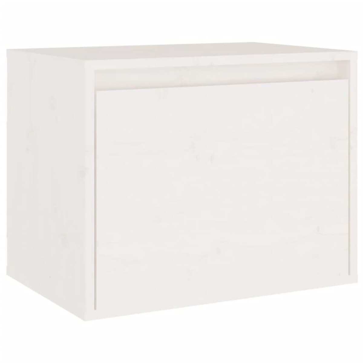 vidaXL Szafki pod TV, 3 szt., białe, lite drewno sosnowe