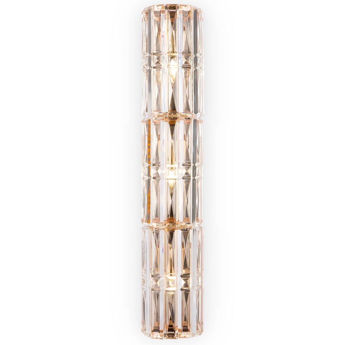 Kinkiet podłużny tuba Facet MOD094WL-03G Maytoni kryształowy złoty