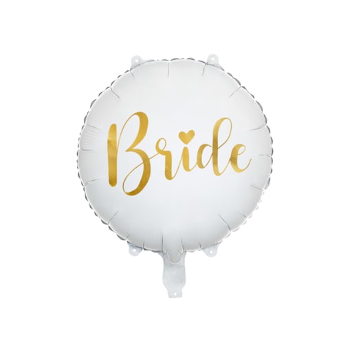 Balon foliowy Bride 45cm, biały
