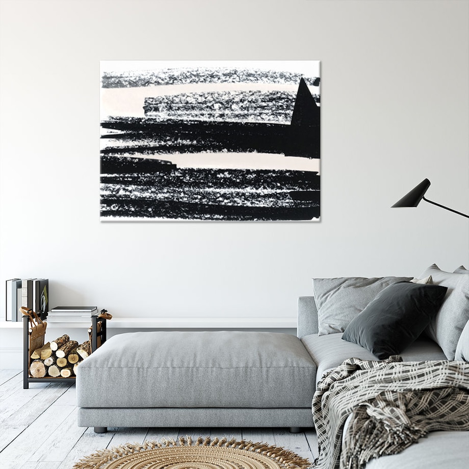 Obraz czarno biały do salonu jadalni biura, Nowoczesna Abstrakcja 120x80