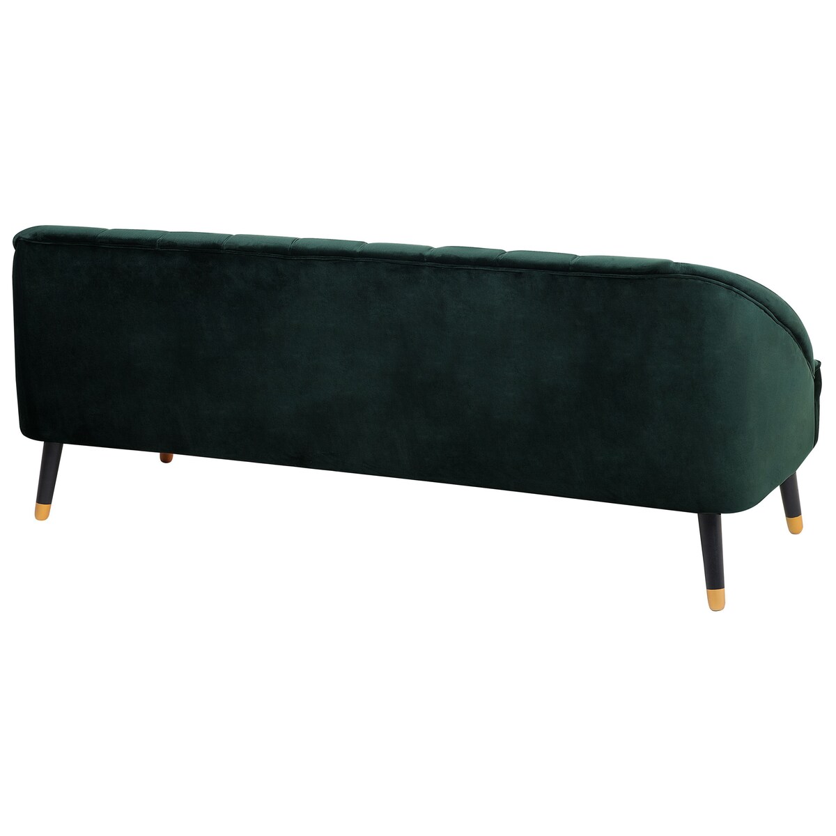 Sofa dla 3 osób ALSVAG Welur Szmaragdowy