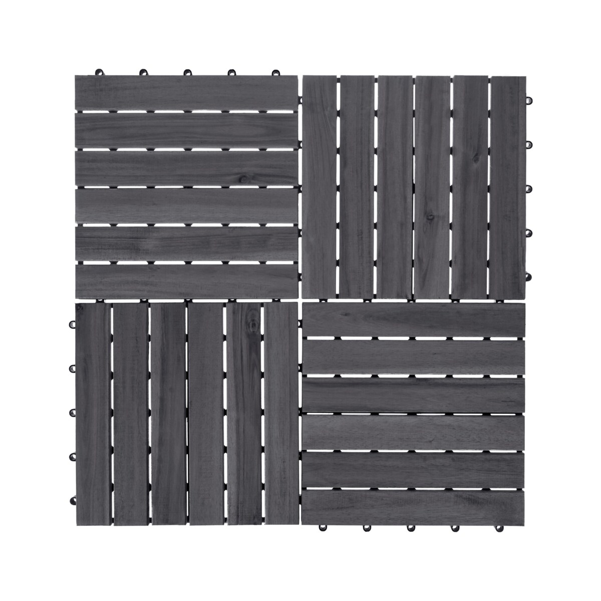 Płytki tarasowe ACCETTURA Certyfikowane drewno akacjowe Szary