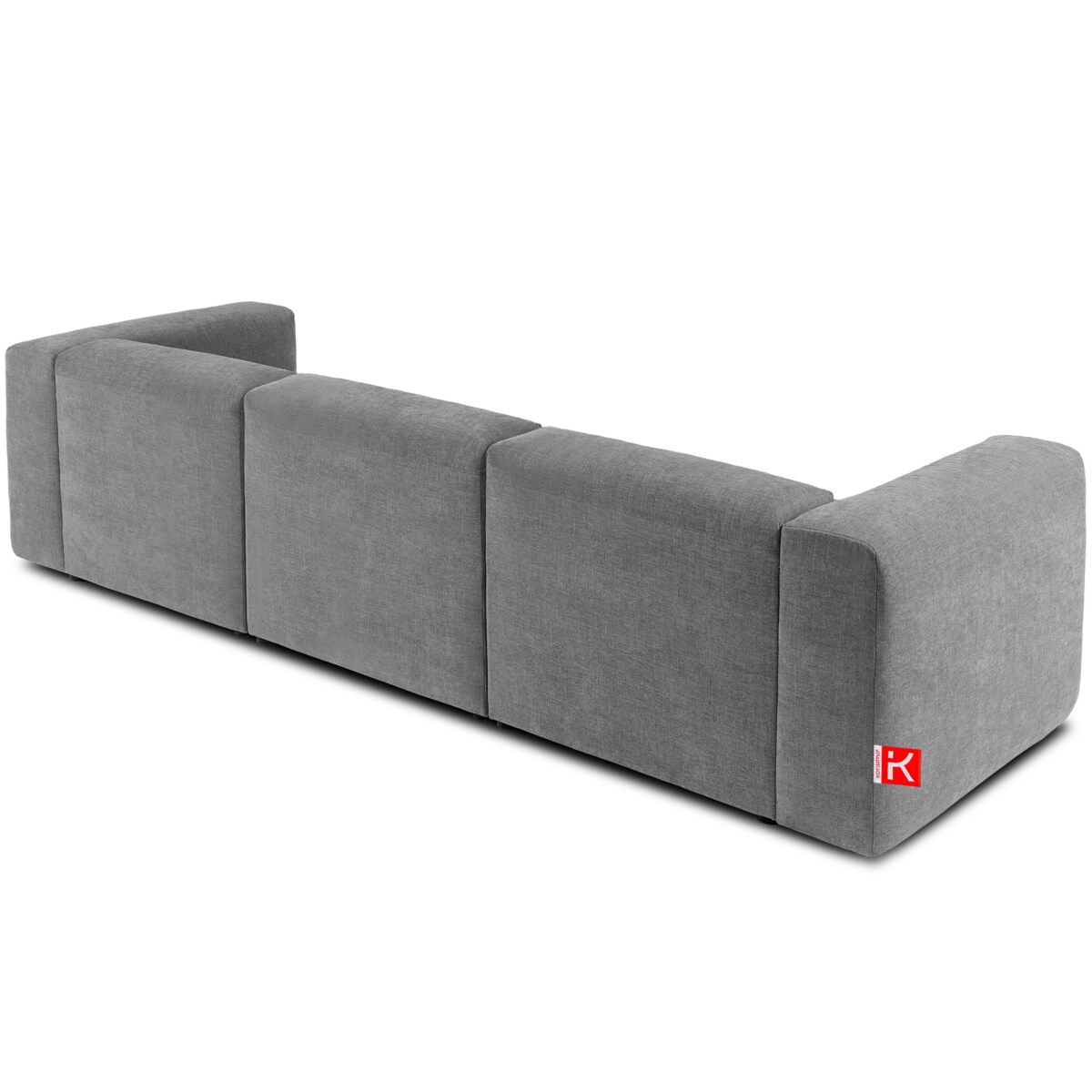 KONSIMO BUFFO 3-osobowa sofa z wyjątkowo miękkim i wygodnym siedziskiem, kolor jasny popielaty