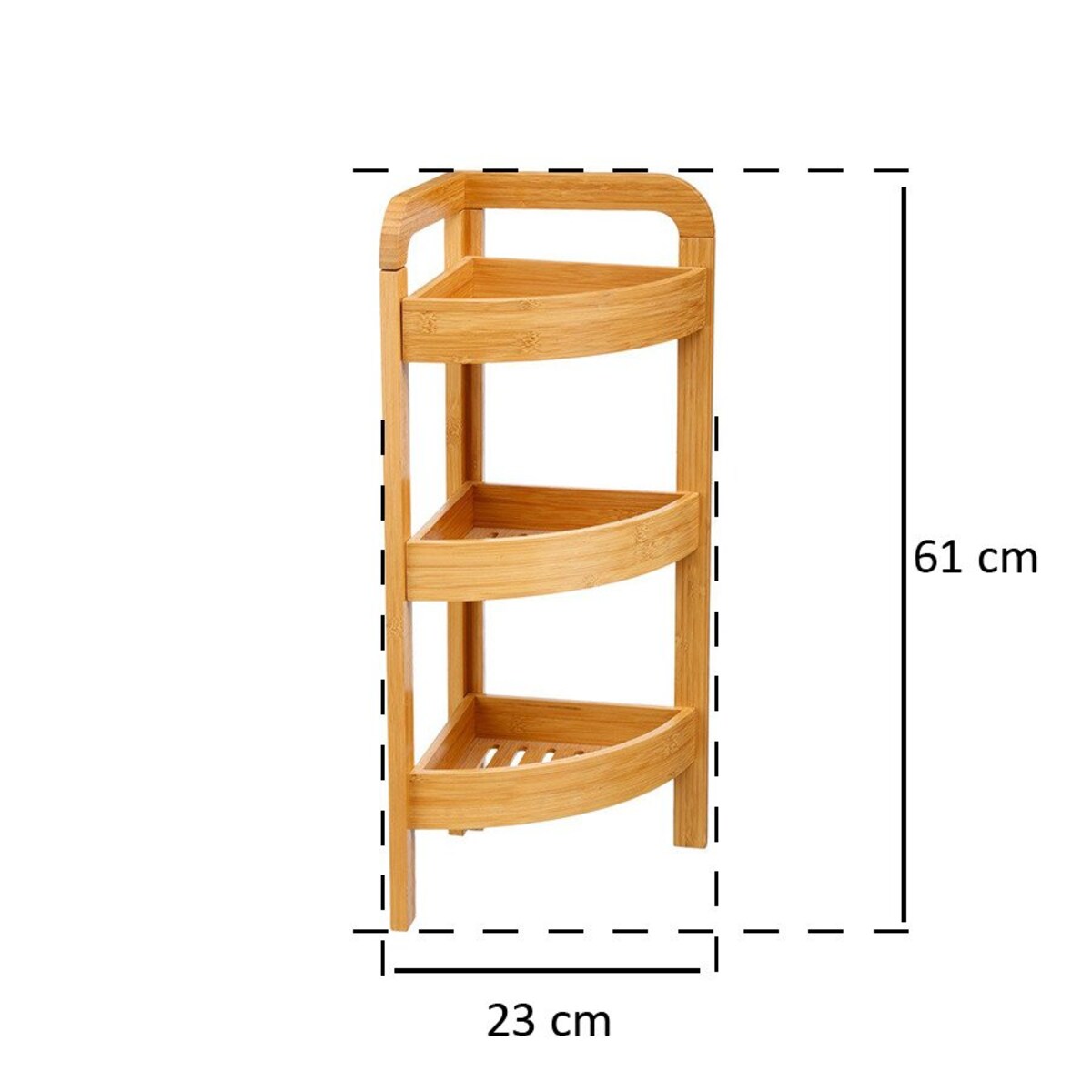 Regał bambusowy do łazienki