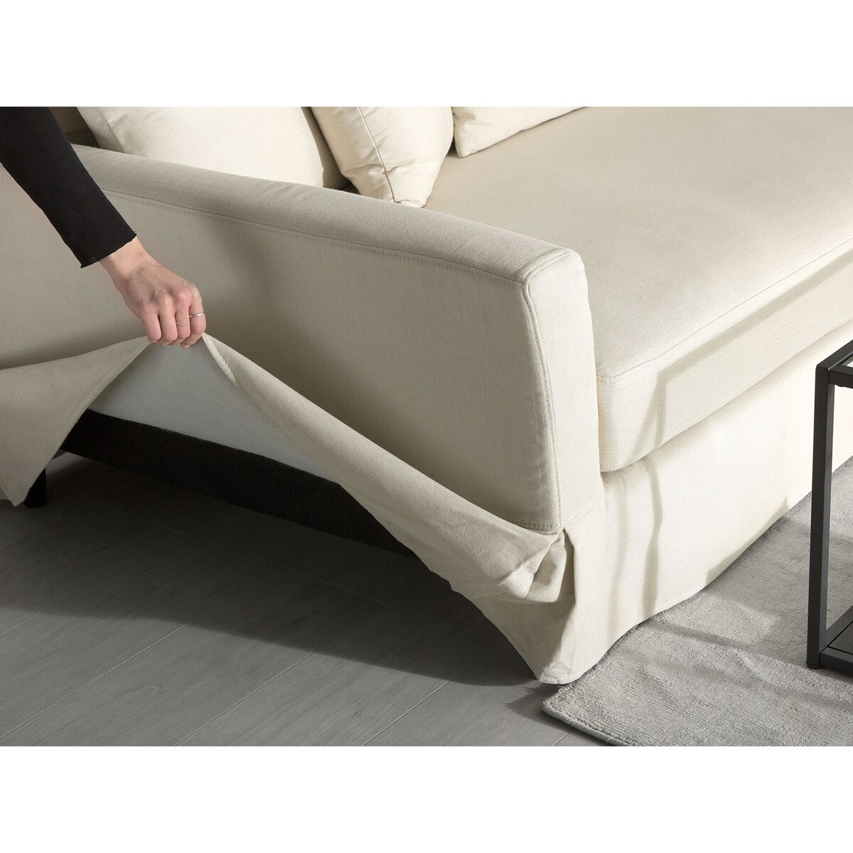 Sofa 3-osobowa beżowa GILJA