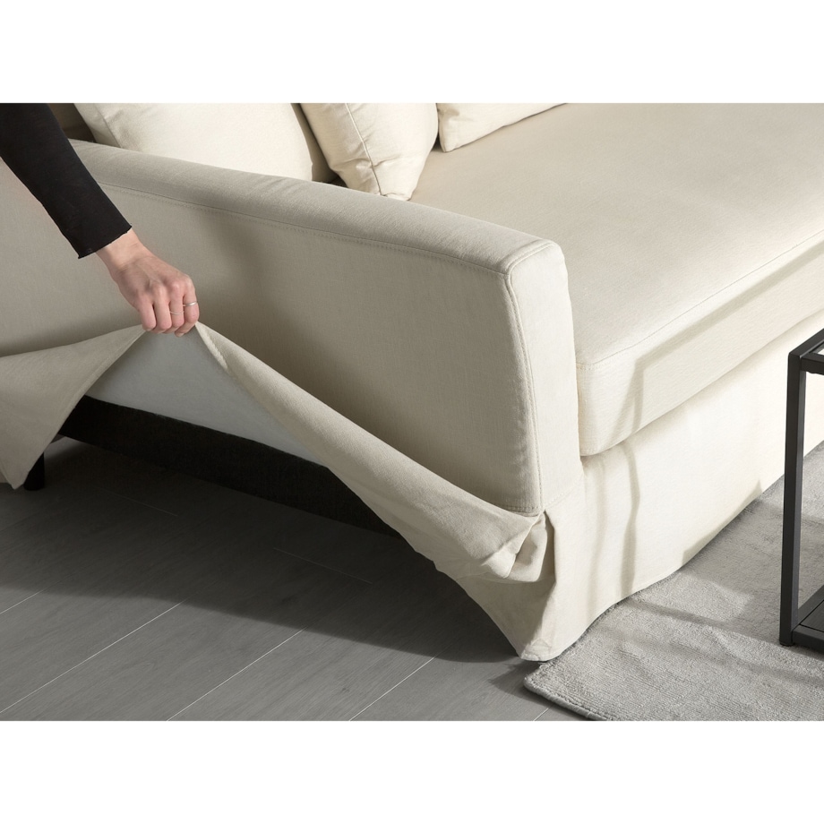 Sofa 3-osobowa beżowa GILJA