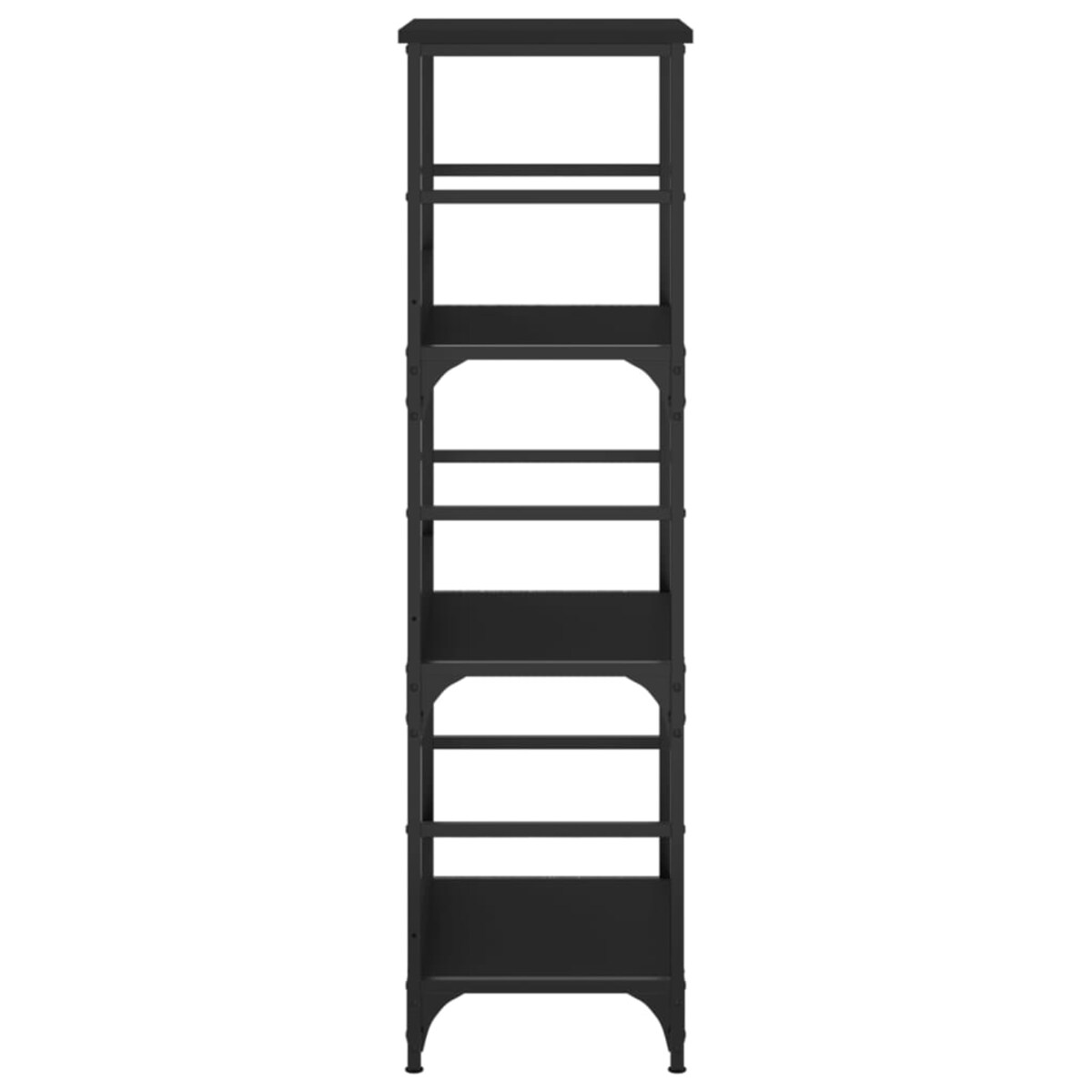 vidaXL Regał na książki, czarny, 50x33x117,5 cm