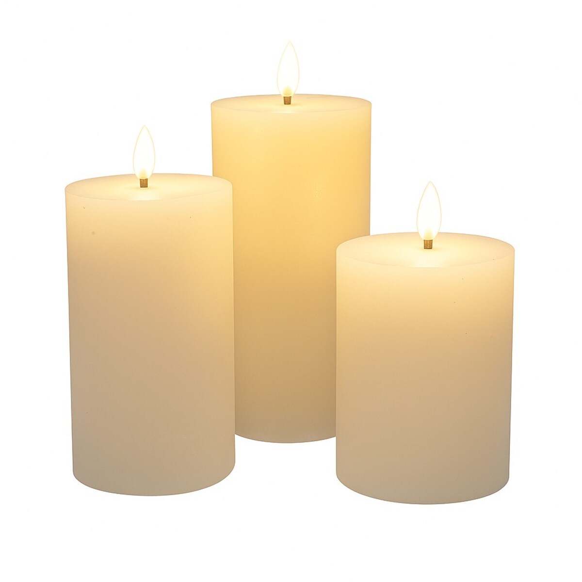 Dekoracyjne świece LED Ø 7,5 cm, 3 szt.