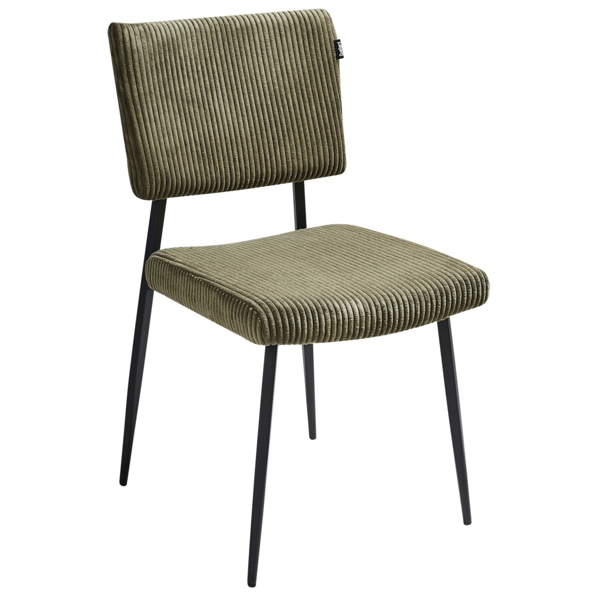 Zestaw 2 krzeseł do jadalni STURGIS Sztruks Oliwkowy