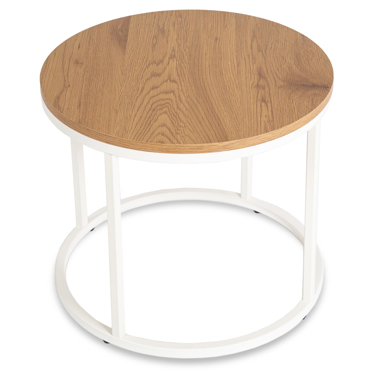 Stolik Kawowy Okrągły Loft Skandynawski Mały Ława Okrągła Mała ANN