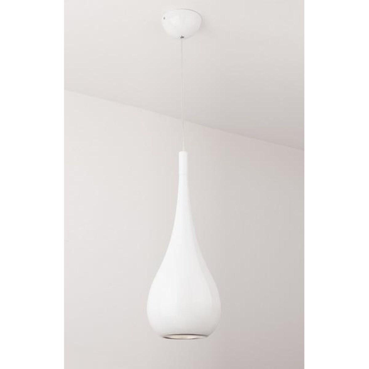 LAMPA wisząca DROP P0235 Maxlight metalowa OPRAWA zwis kropla łezka biała