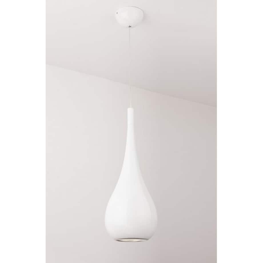 LAMPA wisząca DROP P0235 Maxlight metalowa OPRAWA zwis kropla łezka biała
