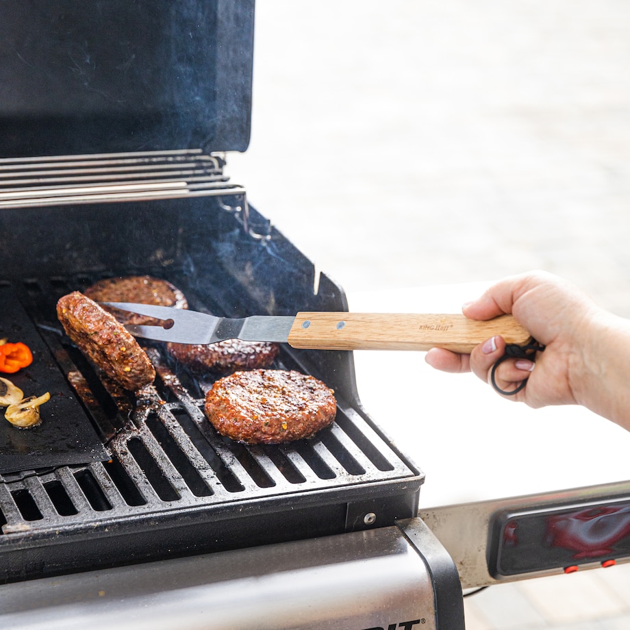 Zestaw przyborów do grilla, 3 elementy, Narzędzia do grillowania, KINGHOFF
