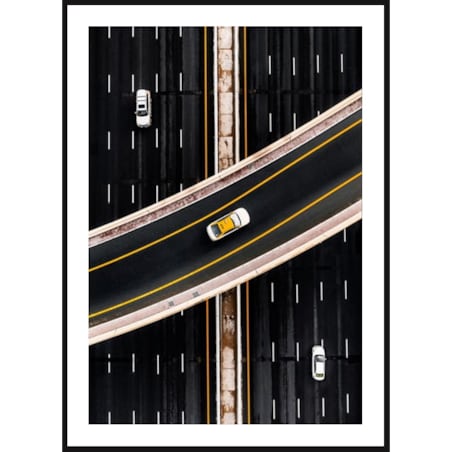 Poster Story, Plakat, Obraz - Autostrada z Lotu Ptaka, wymiary 60 x 84 cm