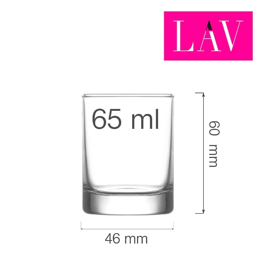 Kieliszek do wódki i likieru Liberty 65 ml, LAV