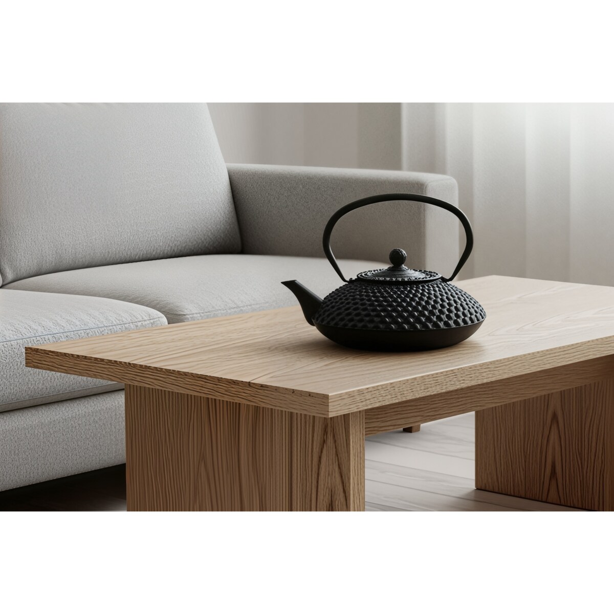 Czajnik żeliwny z zaparzaczem MIKA, 1250 ml