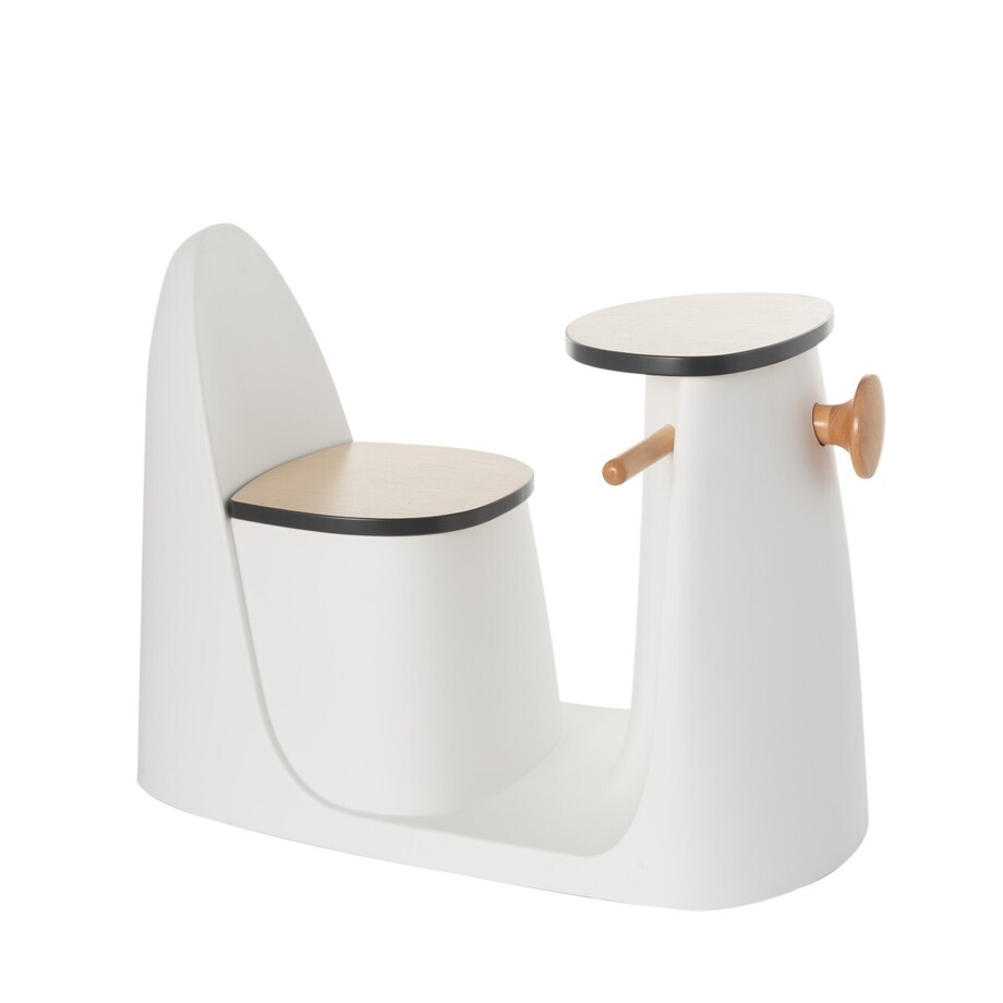 Krzesełko ze stolikiem 2w1 Vespo white, 40x75x59cm