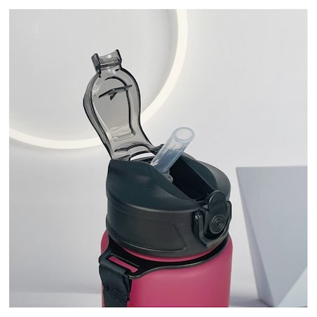 Butelka na wodę, sportowy bidon matowy 750ML bordowy ECARLA SPORTS BD49
