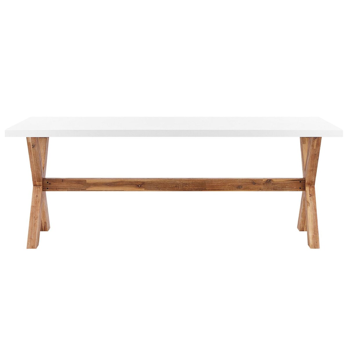 Zestaw ogrodowy dla 6 osób OLBIA z poduszkami Beton Beżowy