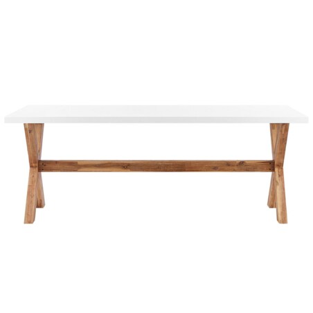 Zestaw ogrodowy dla 6 osób OLBIA z poduszkami Beton Beżowy