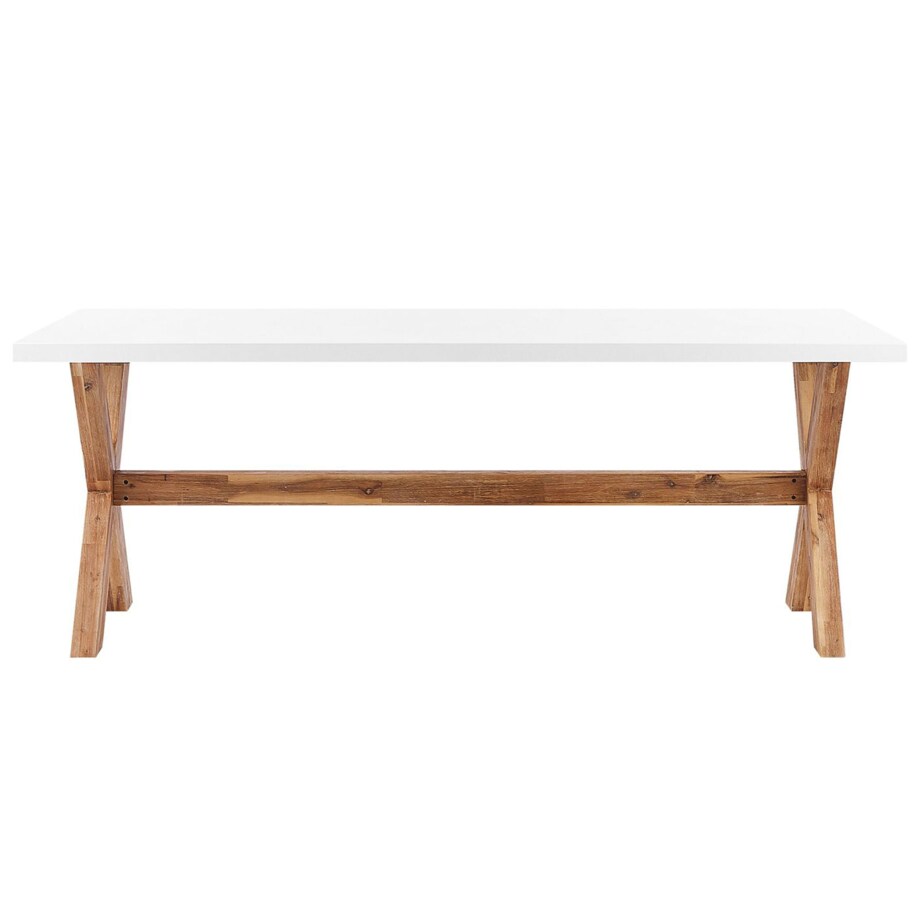 Zestaw ogrodowy dla 6 osób OLBIA z poduszkami Beton Beżowy