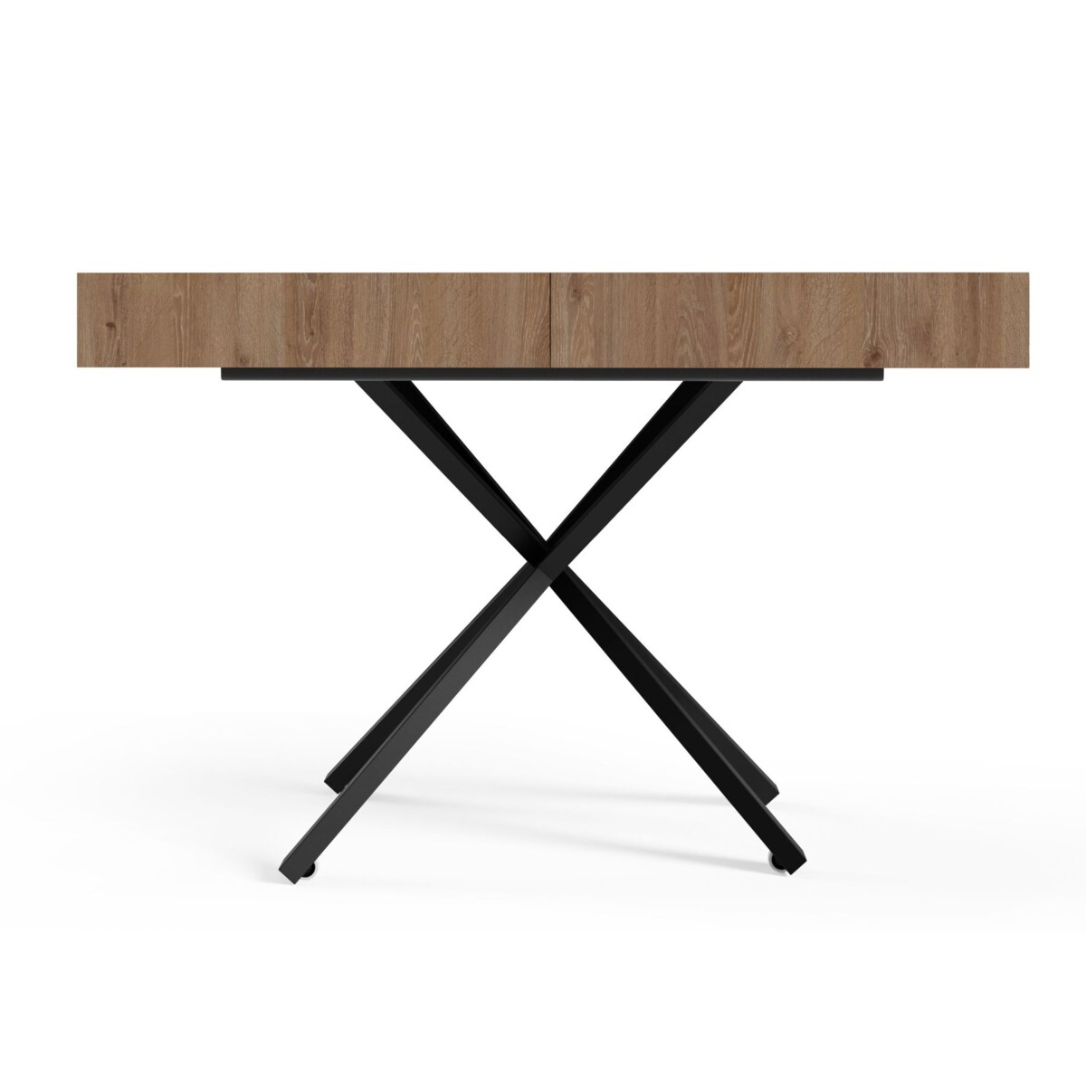 Ławostół Nowoczesny SIENNA, nogi X - Truffle Brown davos Oak