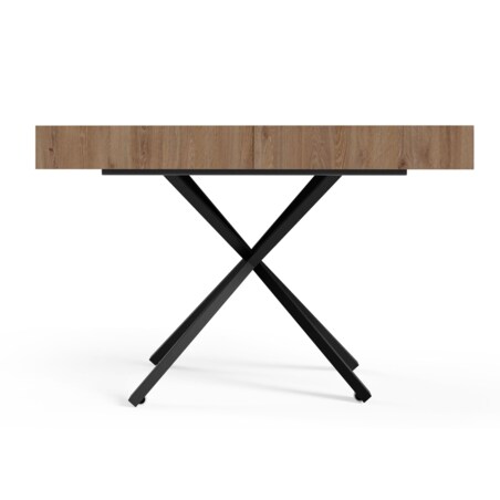 Ławostół Nowoczesny SIENNA, nogi X - Truffle Brown davos Oak