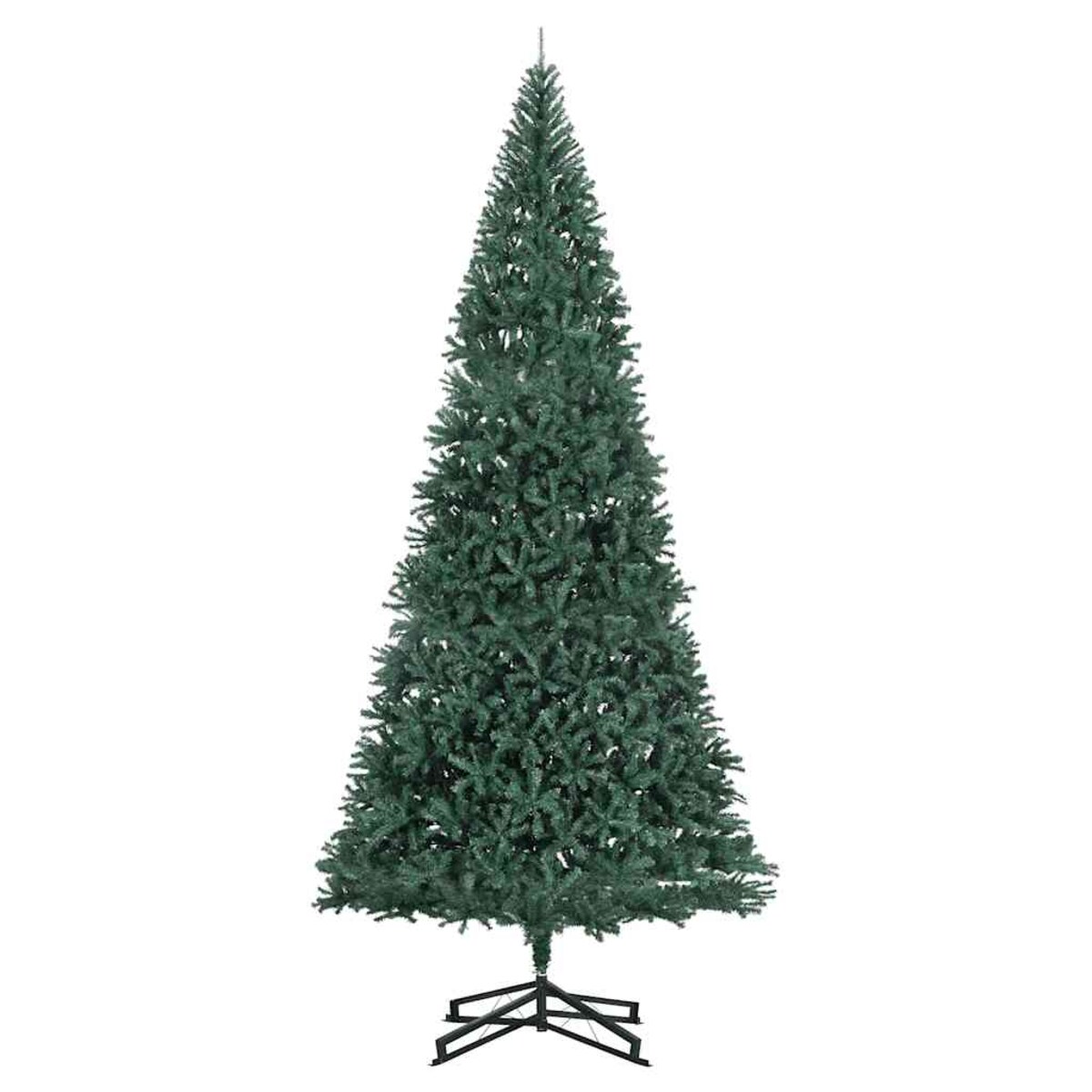 vidaXL Sztuczna choinka ze stojakiem, zielona, 500 cm, PVC
