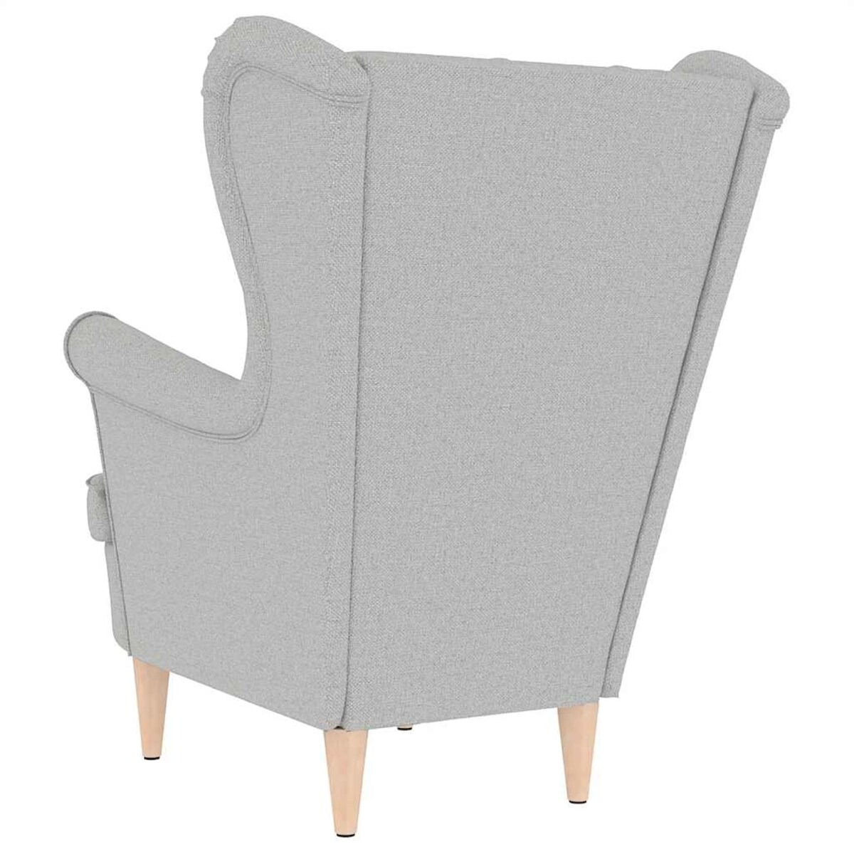 vidaXL Fotel, szary, 74x84x100 cm, obity tkaniną