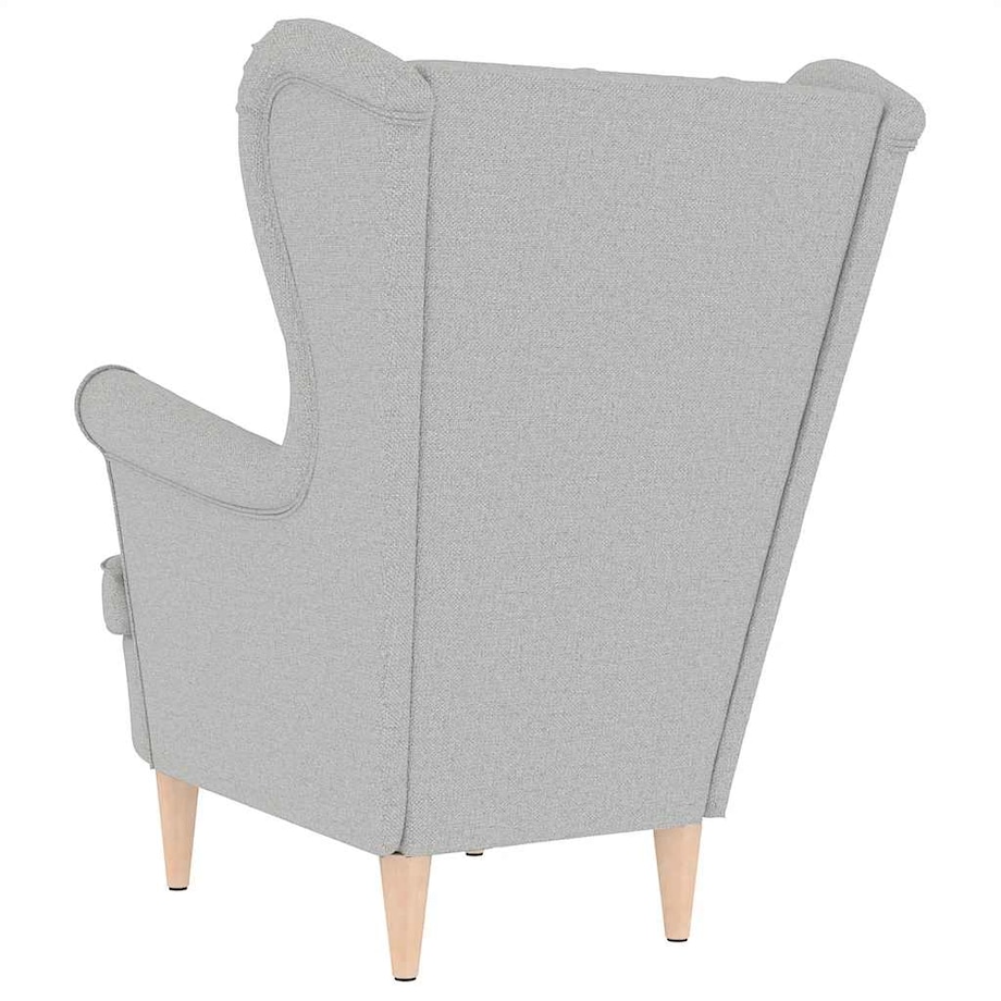 vidaXL Fotel, szary, 74x84x100 cm, obity tkaniną