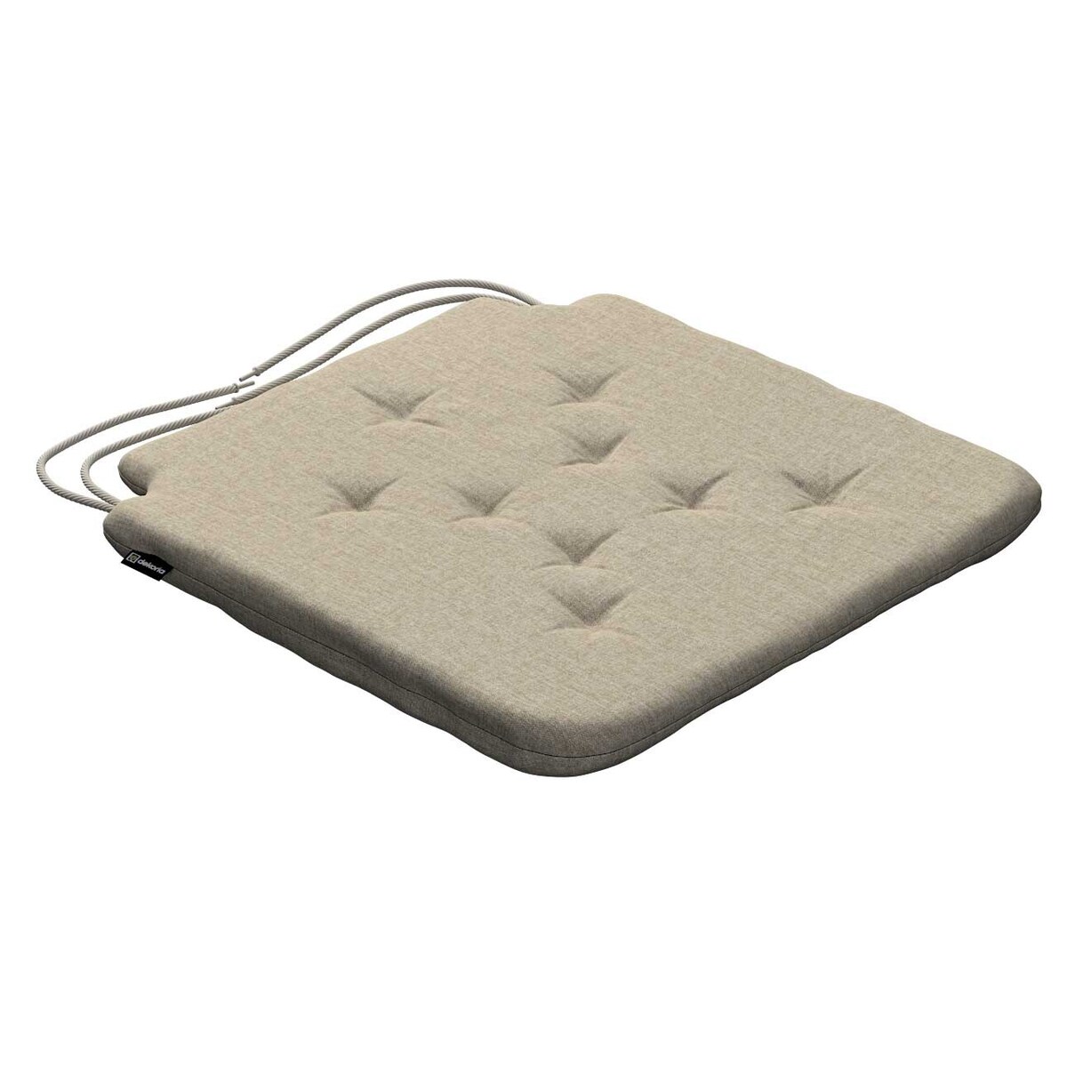 Poduszka na krzesło Olek, szaro-beżowy szenil, 42 x 41 x 3,5 cm, City