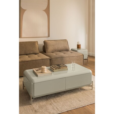 Stolik kawowy prostokątny 120x60 cm, MDF Alazne miętowy