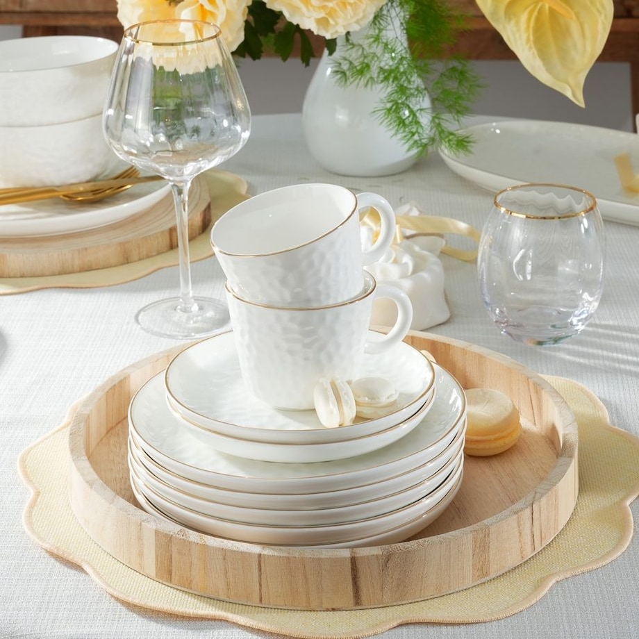 VILLA ITALIA Talerzyk deserowy porcelanowy 19 cm PAULA