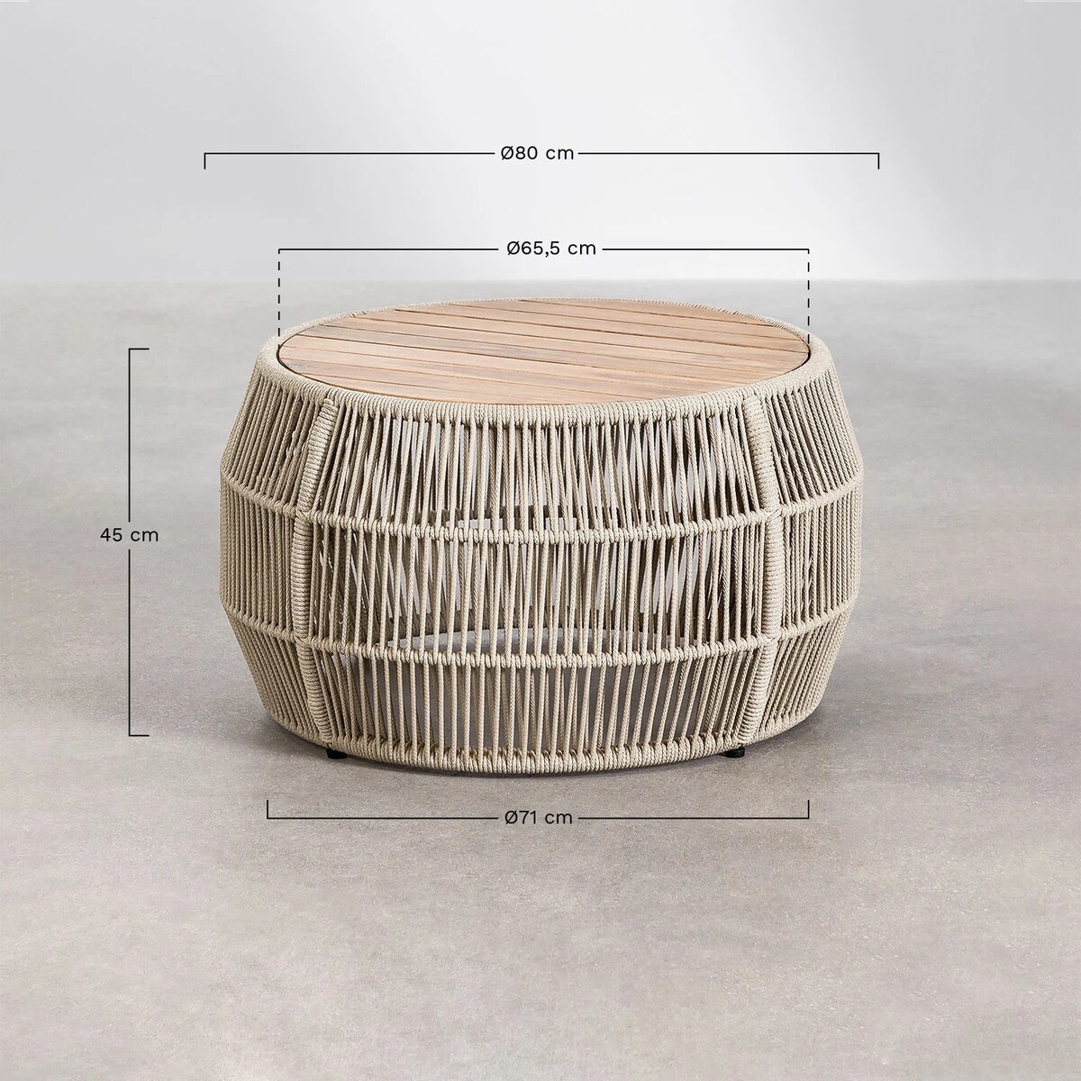 Zestaw ogrodowy: sofa 2-osoba, 2 fotele i stolik kawowy Dubai