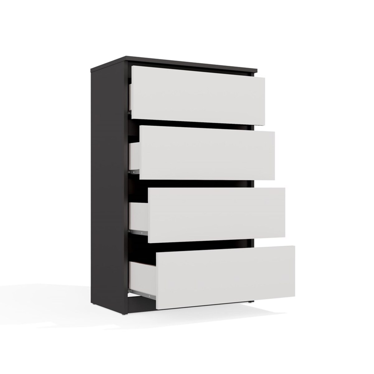 Komoda Malwa M4 ANTRACYT BIAŁY