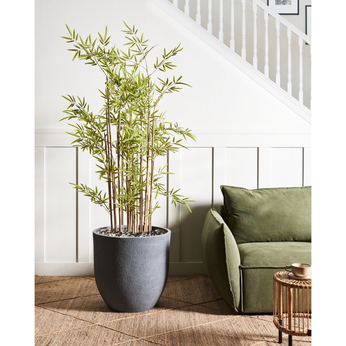 Doniczka 55 x 55 x 53 cm szara KANNIA