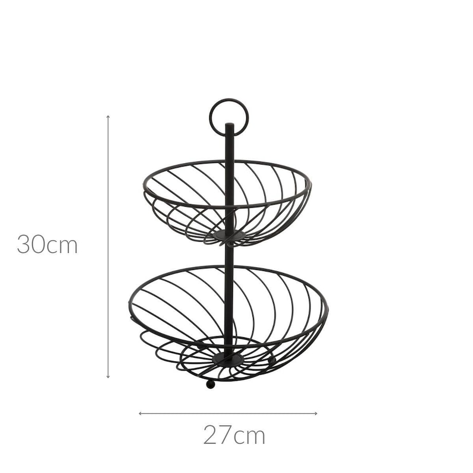 Etażerka metalowa, 2 poziomy, wys. 30 cm