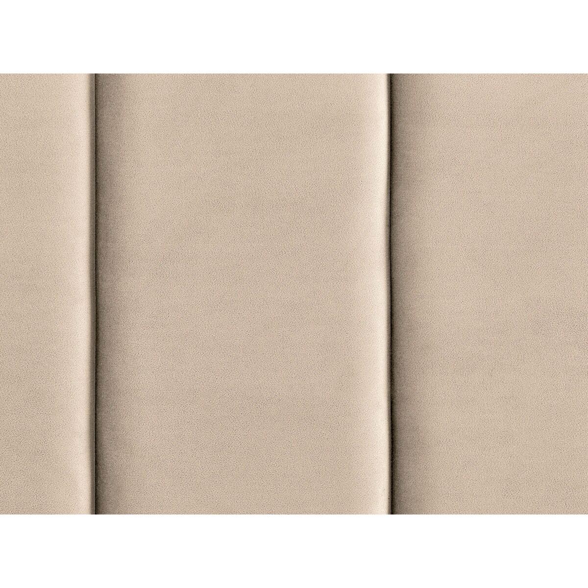 Łóżko welurowe 180 x 200 cm beżowe VILLETTE