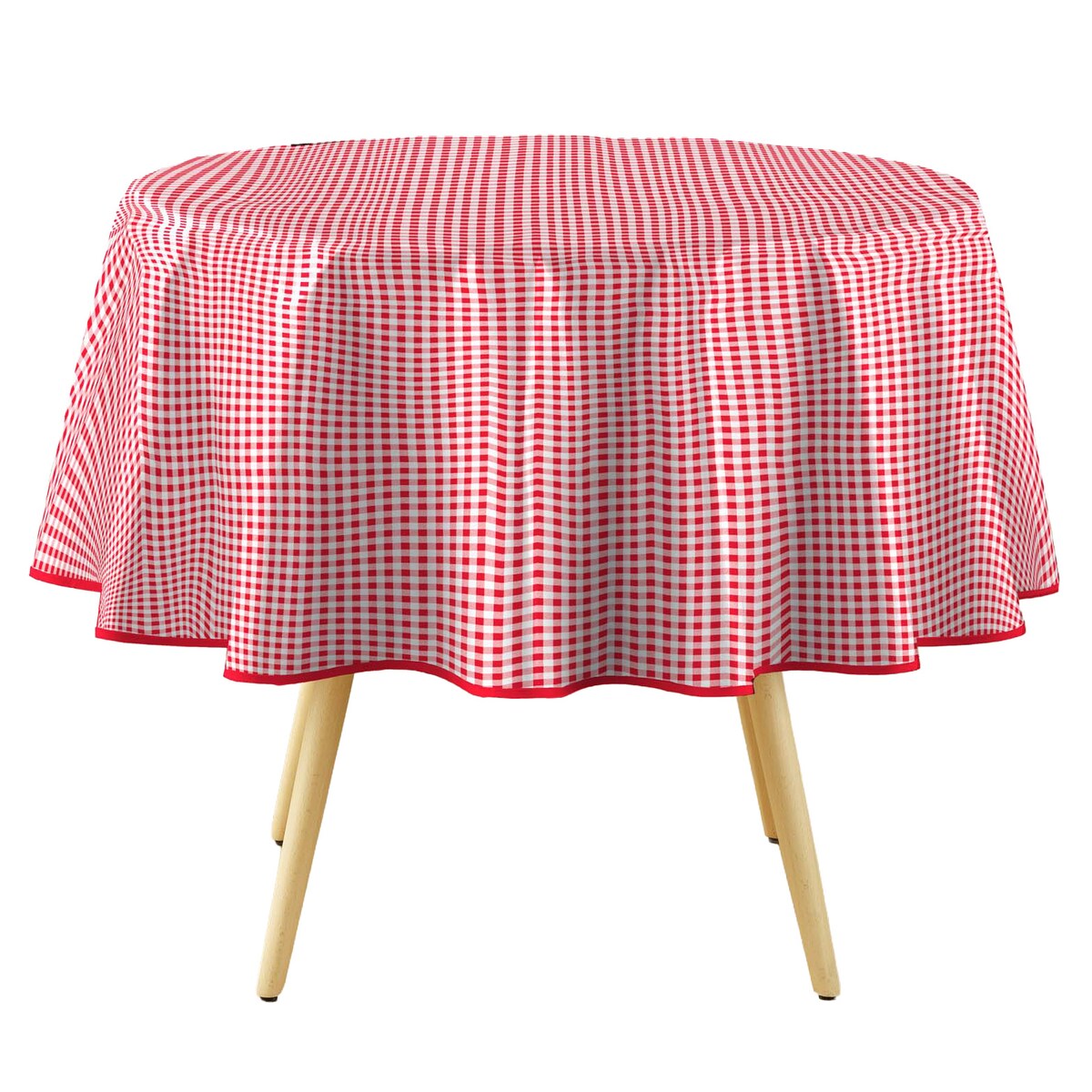 Obrus okrągły MINI VICHY, Ø 160 cm, kratka