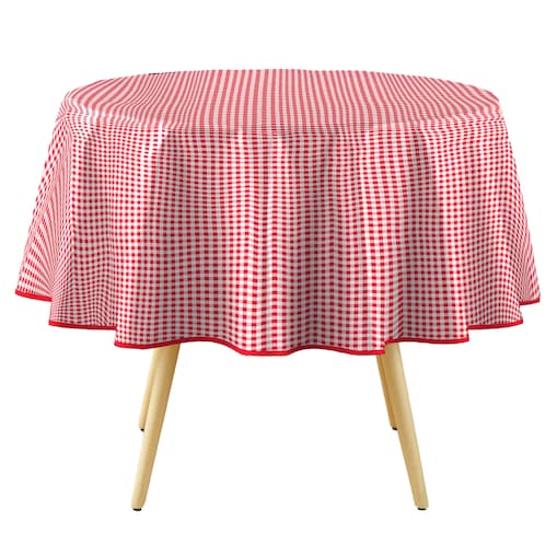 Obrus okrągły MINI VICHY, Ø 160 cm, kratka