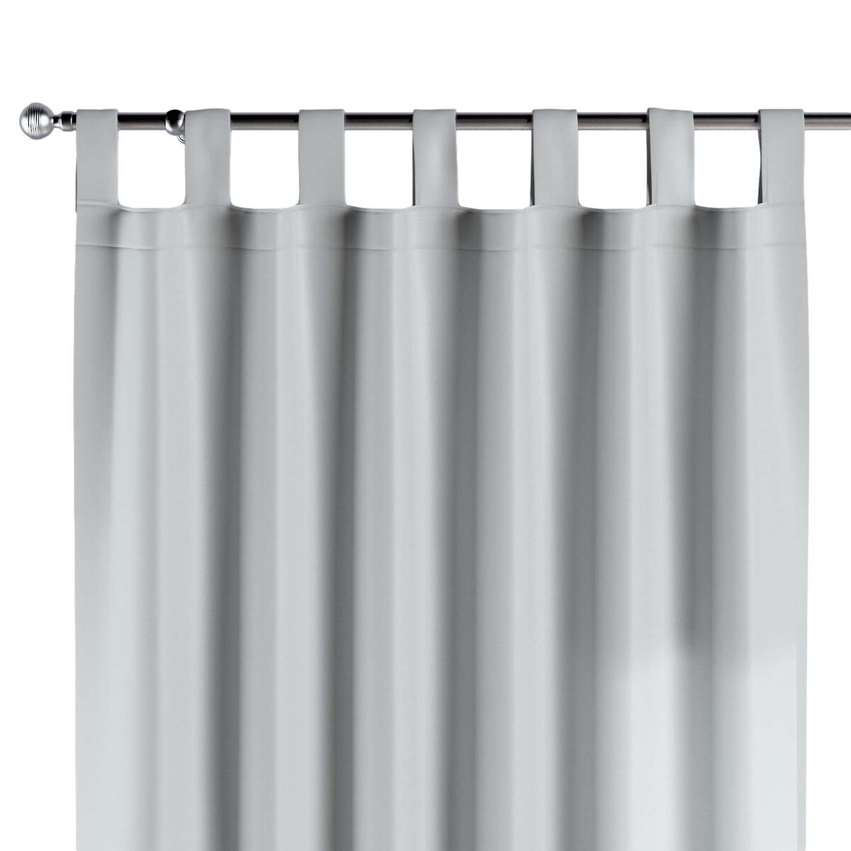 Zasłona na szelkach 1 szt. 130x245 gołębi srebrny z połyskiem