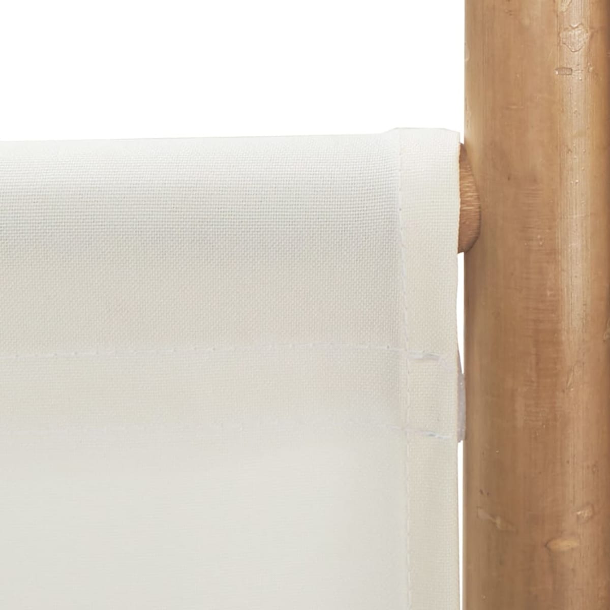 vidaXL Składany parawan 5-panelowy, 200 cm, bambus i płótno