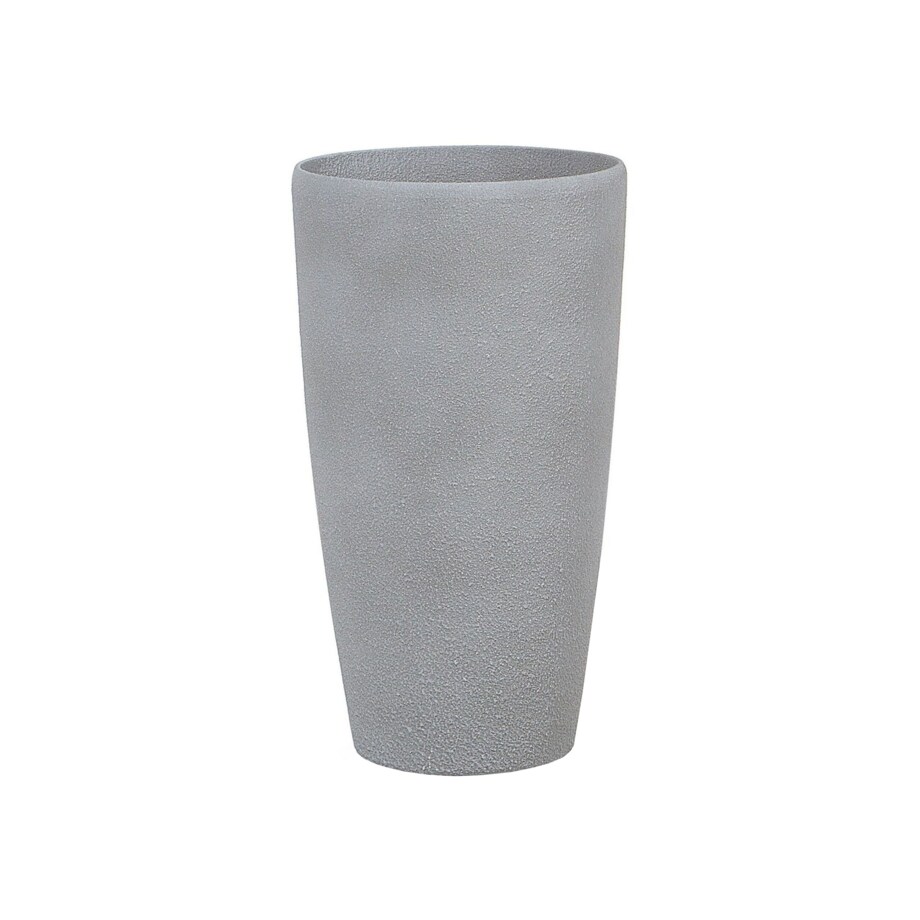 Zestaw 2 doniczek 31 x 31 x 58 cm szary ABDERA