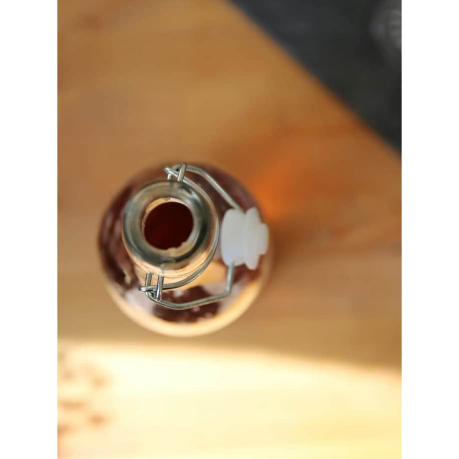 Butelka Butla Szklana z Korkiem na Nalewki Wino Sok 1 l Transparentna