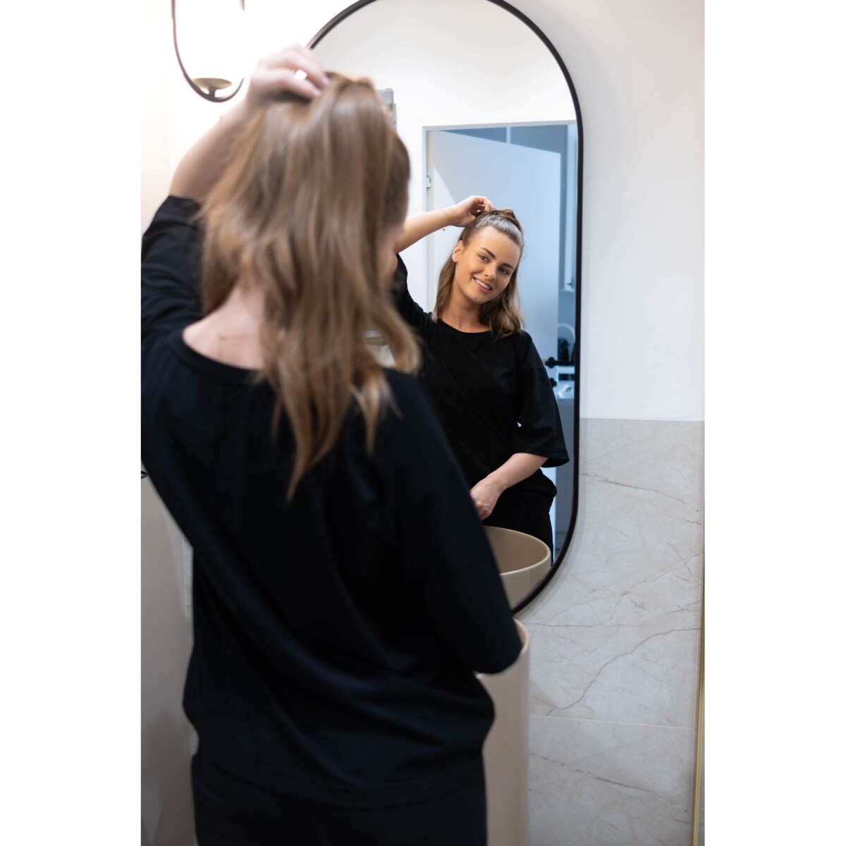 Piżama długa day&night czarna XS/S