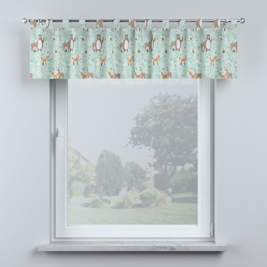 Lambrekin na szelkach 130x40 zielony