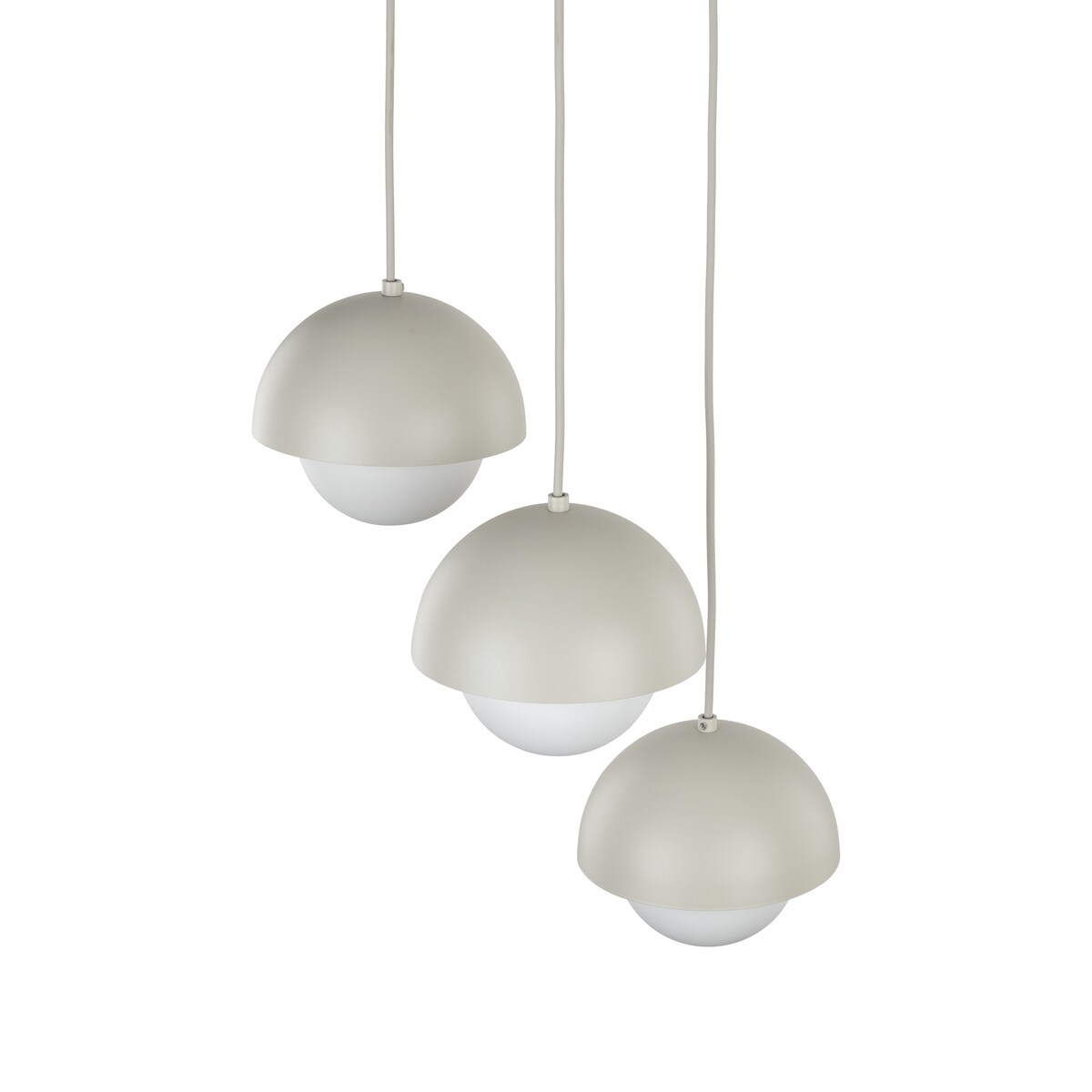 Lampa wisząca TK Lighting BONO BEIGE 10206 beżowo-biała 3xG9 regulowana do salonu jadalni kuchni