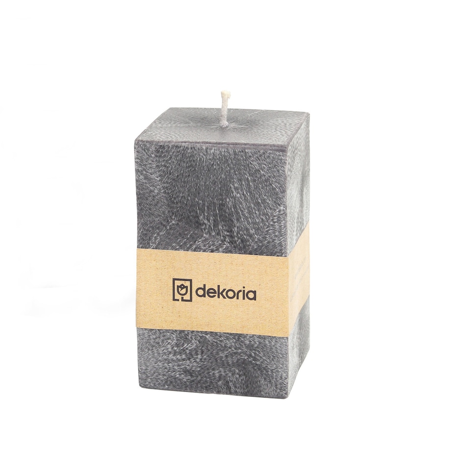 Świeca zapachowa palmowa kostka Black, 7,5x7,5x13 cm