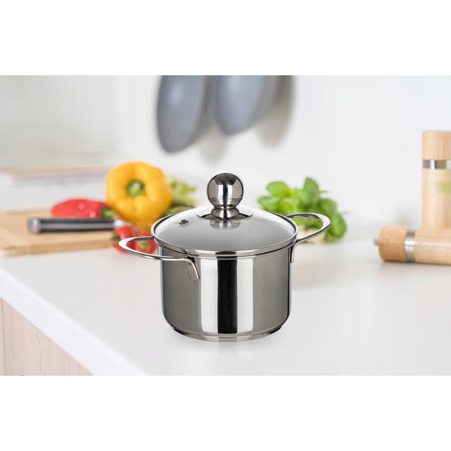 GARNEK z pokrywką 0,85 L indukcja mały kamping piknik turystyczny kuchenny