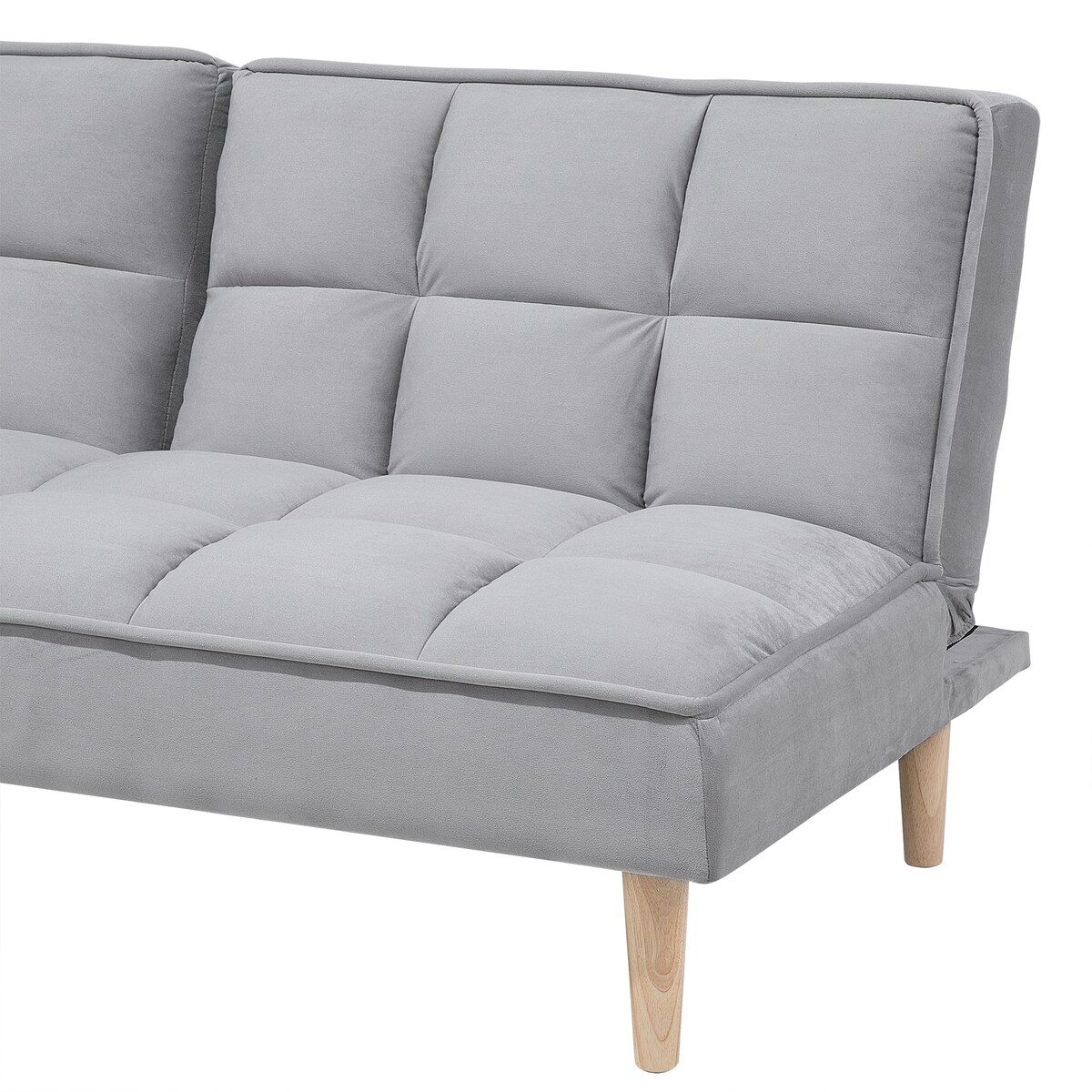Sofa rozkładana dla 3 osób SILJAN Jasnoszary Szary